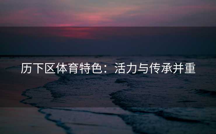 历下区体育特色：活力与传承并重