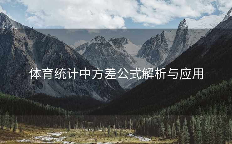 体育统计中方差公式解析与应用