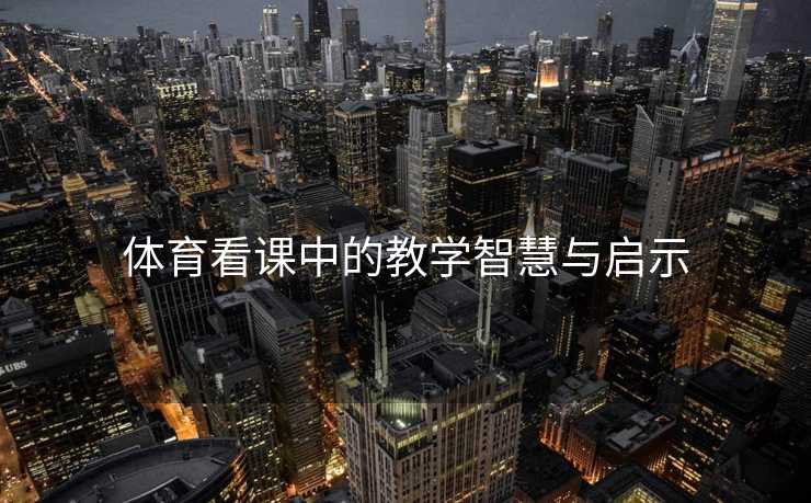 体育看课中的教学智慧与启示