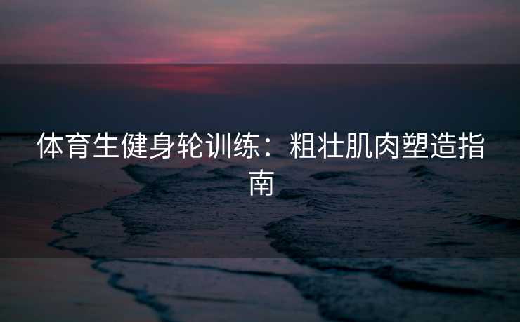 体育生健身轮训练：粗壮肌肉塑造指南