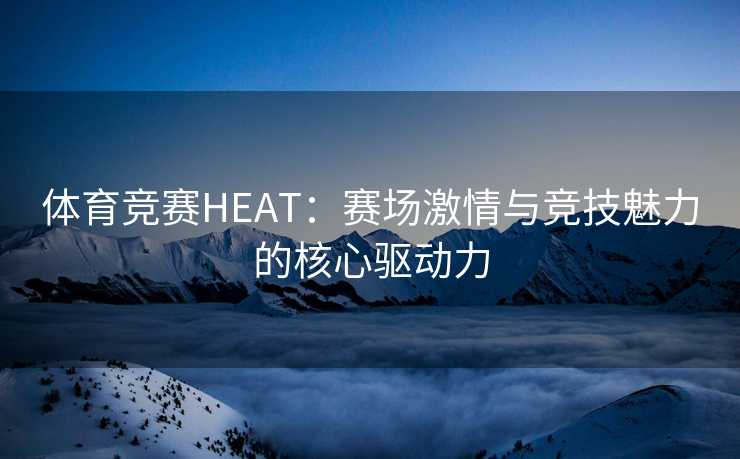 体育竞赛HEAT：赛场激情与竞技魅力的核心驱动力