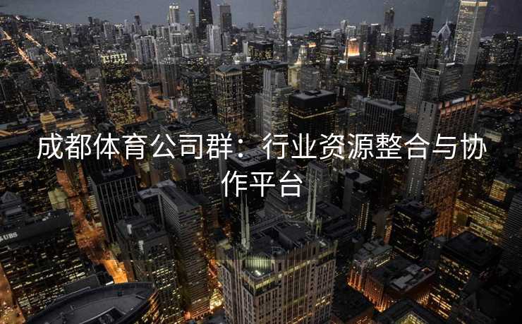 成都体育公司群：行业资源整合与协作平台