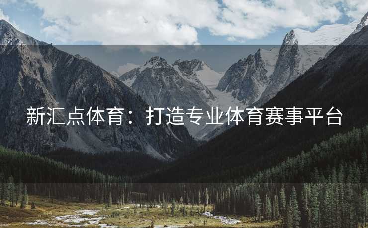 新汇点体育：打造专业体育赛事平台