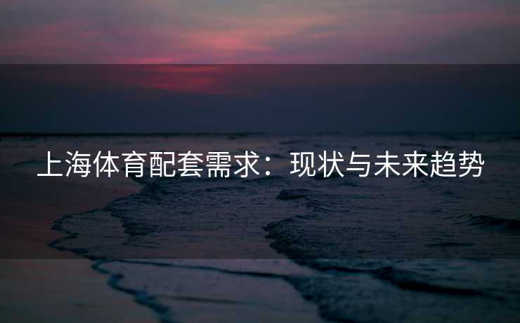 上海体育配套需求：现状与未来趋势