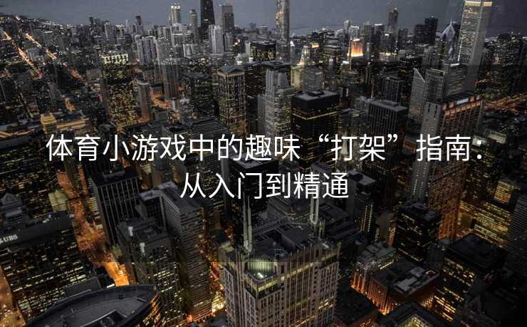 体育小游戏中的趣味“打架”指南：从入门到精通