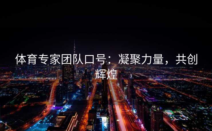 体育专家团队口号：凝聚力量，共创辉煌
