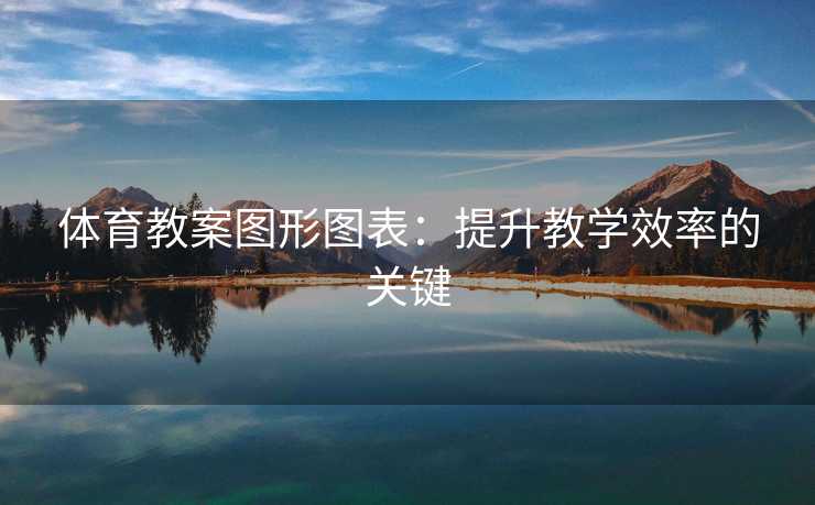 体育教案图形图表：提升教学效率的关键