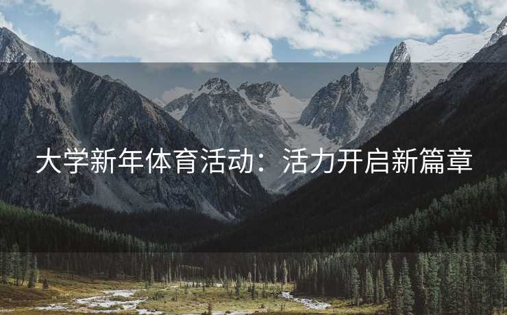 大学新年体育活动：活力开启新篇章