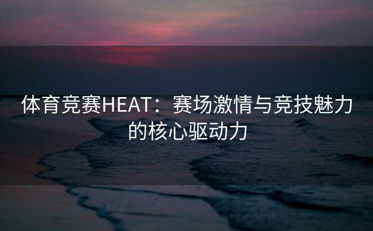 体育竞赛HEAT：赛场激情与竞技魅力的核心驱动力