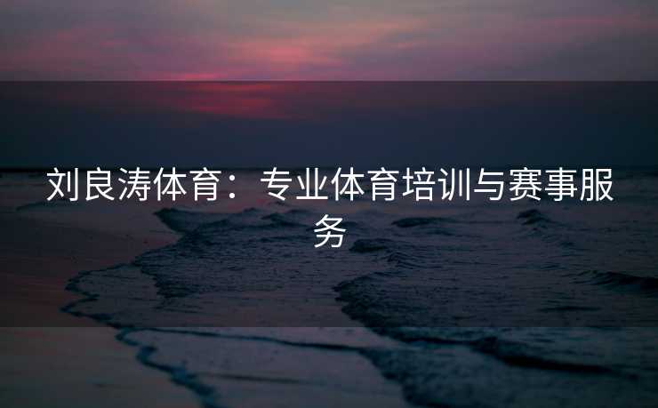 刘良涛体育：专业体育培训与赛事服务