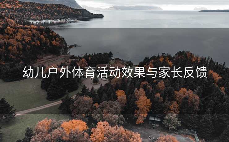 幼儿户外体育活动效果与家长反馈