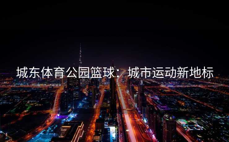 城东体育公园篮球：城市运动新地标