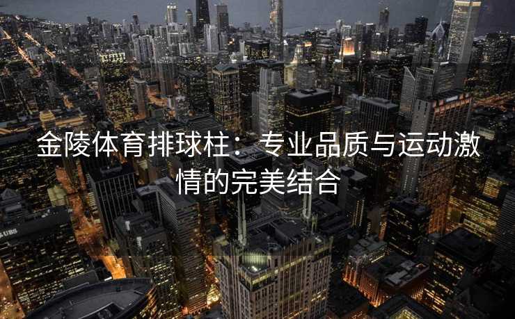 金陵体育排球柱：专业品质与运动激情的完美结合