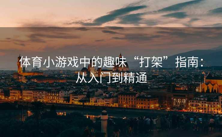 体育小游戏中的趣味“打架”指南：从入门到精通