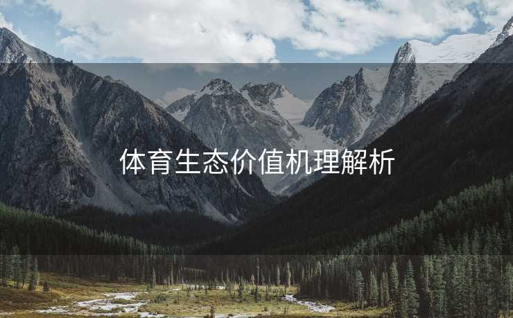 体育生态价值机理解析