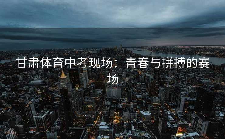 甘肃体育中考现场：青春与拼搏的赛场