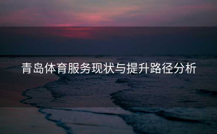 青岛体育服务现状与提升路径分析