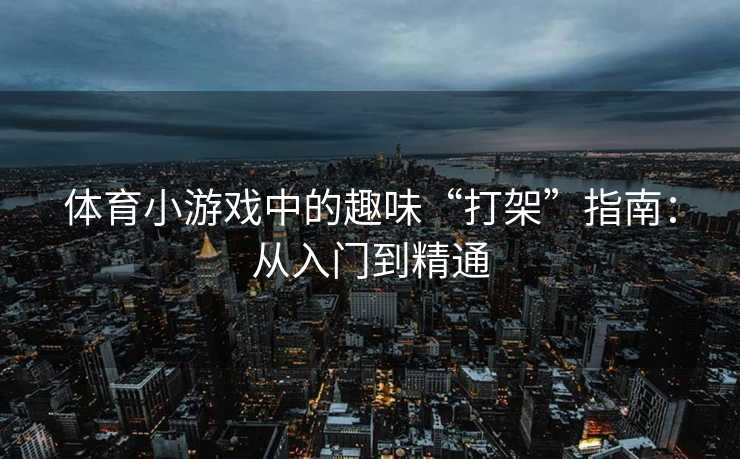 体育小游戏中的趣味“打架”指南：从入门到精通